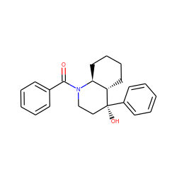 O=C(c1ccccc1)N1CC[C@](O)(c2ccccc2)[C@H]2CCCC[C@@H]21 ZINC000005008150