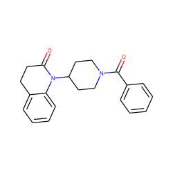 O=C(c1ccccc1)N1CCC(N2C(=O)CCc3ccccc32)CC1 ZINC000013832015