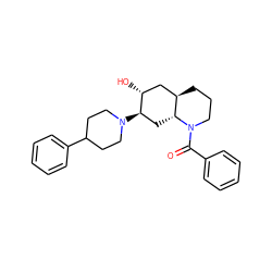 O=C(c1ccccc1)N1CCC[C@@H]2C[C@@H](O)[C@H](N3CCC(c4ccccc4)CC3)C[C@H]21 ZINC000003981117