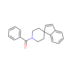 O=C(c1ccccc1)N1CCC2(C=Cc3ccccc32)CC1 ZINC000013728373