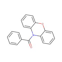 O=C(c1ccccc1)N1c2ccccc2Oc2ccccc21 ZINC000095572123