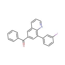 O=C(c1ccccc1)c1cc(-c2cccc(I)c2)c2ncccc2c1 ZINC000013814064