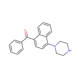 O=C(c1ccccc1)c1ccc(N2CCNCC2)c2ccccc12 ZINC000028121275