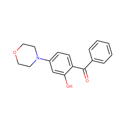 O=C(c1ccccc1)c1ccc(N2CCOCC2)cc1O ZINC000035052131