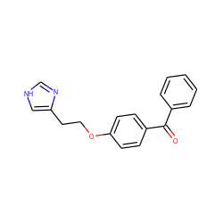 O=C(c1ccccc1)c1ccc(OCCc2c[nH]cn2)cc1 ZINC000013758831