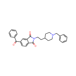 O=C(c1ccccc1)c1ccc2c(c1)C(=O)N(CCC1CCN(Cc3ccccc3)CC1)C2=O ZINC000003814225