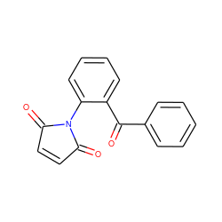 O=C(c1ccccc1)c1ccccc1N1C(=O)C=CC1=O ZINC000000097901