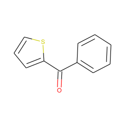 O=C(c1ccccc1)c1cccs1 ZINC000000160637