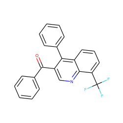 O=C(c1ccccc1)c1cnc2c(C(F)(F)F)cccc2c1-c1ccccc1 ZINC000014972465