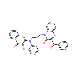 O=C(c1ccccc1)c1nc2ccccc2n(CCCn2c(=O)c(C(=O)c3ccccc3)nc3ccccc32)c1=O ZINC000008690145