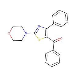 O=C(c1ccccc1)c1sc(N2CCOCC2)nc1-c1ccccc1 ZINC000003237230