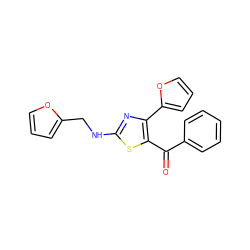 O=C(c1ccccc1)c1sc(NCc2ccco2)nc1-c1ccco1 ZINC000040401774