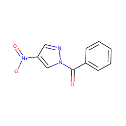 O=C(c1ccccc1)n1cc([N+](=O)[O-])cn1 ZINC000000037183