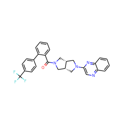 O=C(c1ccccc1-c1ccc(C(F)(F)F)cc1)N1C[C@@H]2CN(c3cnc4ccccc4n3)C[C@@H]2C1 ZINC000116823894