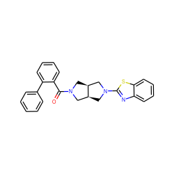 O=C(c1ccccc1-c1ccccc1)N1C[C@H]2CN(c3nc4ccccc4s3)C[C@H]2C1 ZINC000116824264