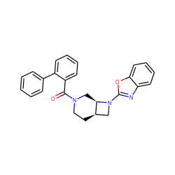 O=C(c1ccccc1-c1ccccc1)N1CC[C@@H]2CN(c3nc4ccccc4o3)[C@@H]2C1 ZINC000116827759