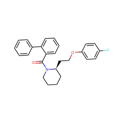 O=C(c1ccccc1-c1ccccc1)N1CCCC[C@@H]1CCOc1ccc(F)cc1 ZINC000072119905