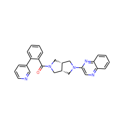 O=C(c1ccccc1-c1cccnc1)N1C[C@@H]2CN(c3cnc4ccccc4n3)C[C@@H]2C1 ZINC000116822541