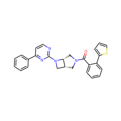 O=C(c1ccccc1-c1cccs1)N1C[C@@H]2CN(c3nccc(-c4ccccc4)n3)[C@@H]2C1 ZINC000150139665