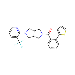 O=C(c1ccccc1-c1cccs1)N1C[C@@H]2CN(c3ncccc3C(F)(F)F)C[C@@H]2C1 ZINC000116824429