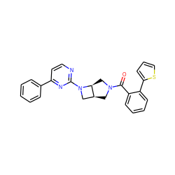 O=C(c1ccccc1-c1cccs1)N1C[C@H]2CN(c3nccc(-c4ccccc4)n3)[C@H]2C1 ZINC000149974705