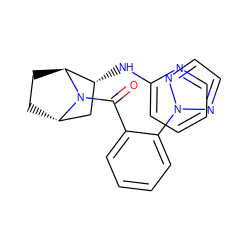 O=C(c1ccccc1-n1nccn1)N1[C@H]2CC[C@H]1[C@H](Nc1ccccn1)C2 ZINC000226074996