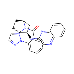 O=C(c1ccccc1-n1nccn1)N1[C@H]2CC[C@H]1[C@H](Nc1cnc3ccccc3n1)C2 ZINC000226050523