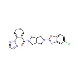 O=C(c1ccccc1-n1nccn1)N1C[C@@H]2CN(c3nc4cc(Cl)ccc4o3)C[C@@H]2C1 ZINC001772644831