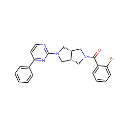 O=C(c1ccccc1Br)N1C[C@@H]2CN(c3nccc(-c4ccccc4)n3)C[C@@H]2C1 ZINC000116824848