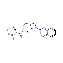 O=C(c1ccccc1Br)N1CC[C@@H]2CN(c3cnc4ccccc4n3)[C@@H]2C1 ZINC000116825021