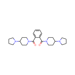 O=C(c1ccccc1C(=O)N1CCC(N2CCCC2)CC1)N1CCC(N2CCCC2)CC1 ZINC000096284374