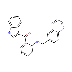 O=C(c1ccccc1NCc1ccc2ncccc2c1)c1c[nH]c2ccccc12 ZINC000040891937