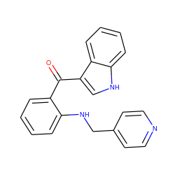 O=C(c1ccccc1NCc1ccncc1)c1c[nH]c2ccccc12 ZINC000040401808