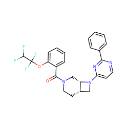 O=C(c1ccccc1OC(F)(F)C(F)F)N1CC[C@H]2CN(c3ccnc(-c4ccccc4)n3)[C@H]2C1 ZINC000116826036