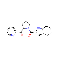 O=C(c1ccccn1)[C@@H]1CCCN1C(=O)[C@@H]1C[C@@H]2CCCC[C@@H]2N1 ZINC000028394611