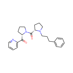 O=C(c1ccccn1)[C@@H]1CCCN1C(=O)[C@@H]1CCCN1CCCc1ccccc1 ZINC000029126023