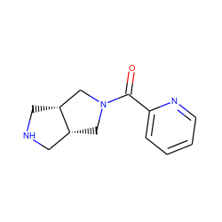 O=C(c1ccccn1)N1C[C@@H]2CNC[C@@H]2C1 ZINC000085282651