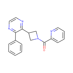 O=C(c1ccccn1)N1CC(c2nccnc2-c2ccccc2)C1 ZINC000140118664