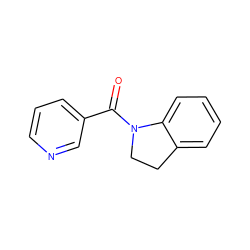 O=C(c1cccnc1)N1CCc2ccccc21 ZINC000000029580