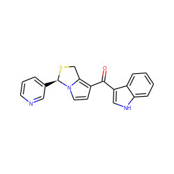 O=C(c1ccn2c1CS[C@@H]2c1cccnc1)c1c[nH]c2ccccc12 ZINC000026732760