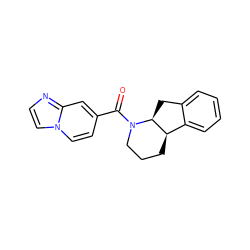 O=C(c1ccn2ccnc2c1)N1CCC[C@@H]2c3ccccc3C[C@@H]21 ZINC000096169430