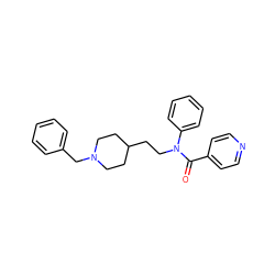 O=C(c1ccncc1)N(CCC1CCN(Cc2ccccc2)CC1)c1ccccc1 ZINC000003814241