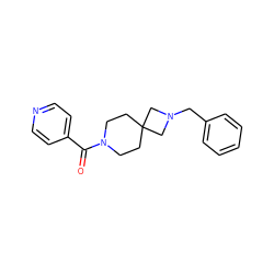 O=C(c1ccncc1)N1CCC2(CC1)CN(Cc1ccccc1)C2 ZINC000003955969