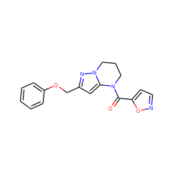 O=C(c1ccno1)N1CCCn2nc(COc3ccccc3)cc21 ZINC000473149189