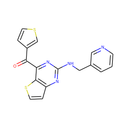 O=C(c1ccsc1)c1nc(NCc2cccnc2)nc2ccsc12 ZINC000049015707