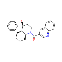 O=C(c1cnc2ccccc2c1)N1CC[C@@](O)(c2ccccc2)[C@@H]2CCCC[C@@H]21 ZINC000071317624