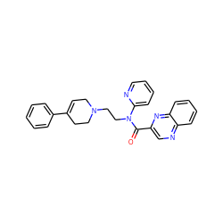 O=C(c1cnc2ccccc2n1)N(CCN1CC=C(c2ccccc2)CC1)c1ccccn1 ZINC000095555066