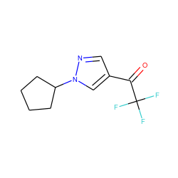 O=C(c1cnn(C2CCCC2)c1)C(F)(F)F ZINC000082589446