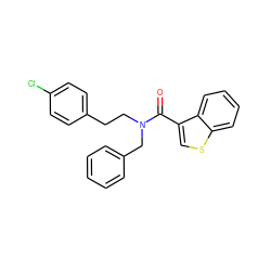 O=C(c1csc2ccccc12)N(CCc1ccc(Cl)cc1)Cc1ccccc1 ZINC000040409857