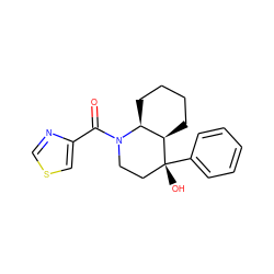 O=C(c1cscn1)N1CC[C@@](O)(c2ccccc2)[C@@H]2CCCC[C@@H]21 ZINC000071329474